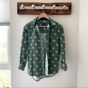 United By Blue Printed Button Up